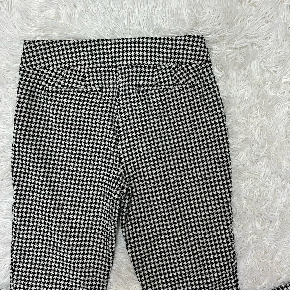 Talbots Black & White Houndstooth Skinny Pants Size 6